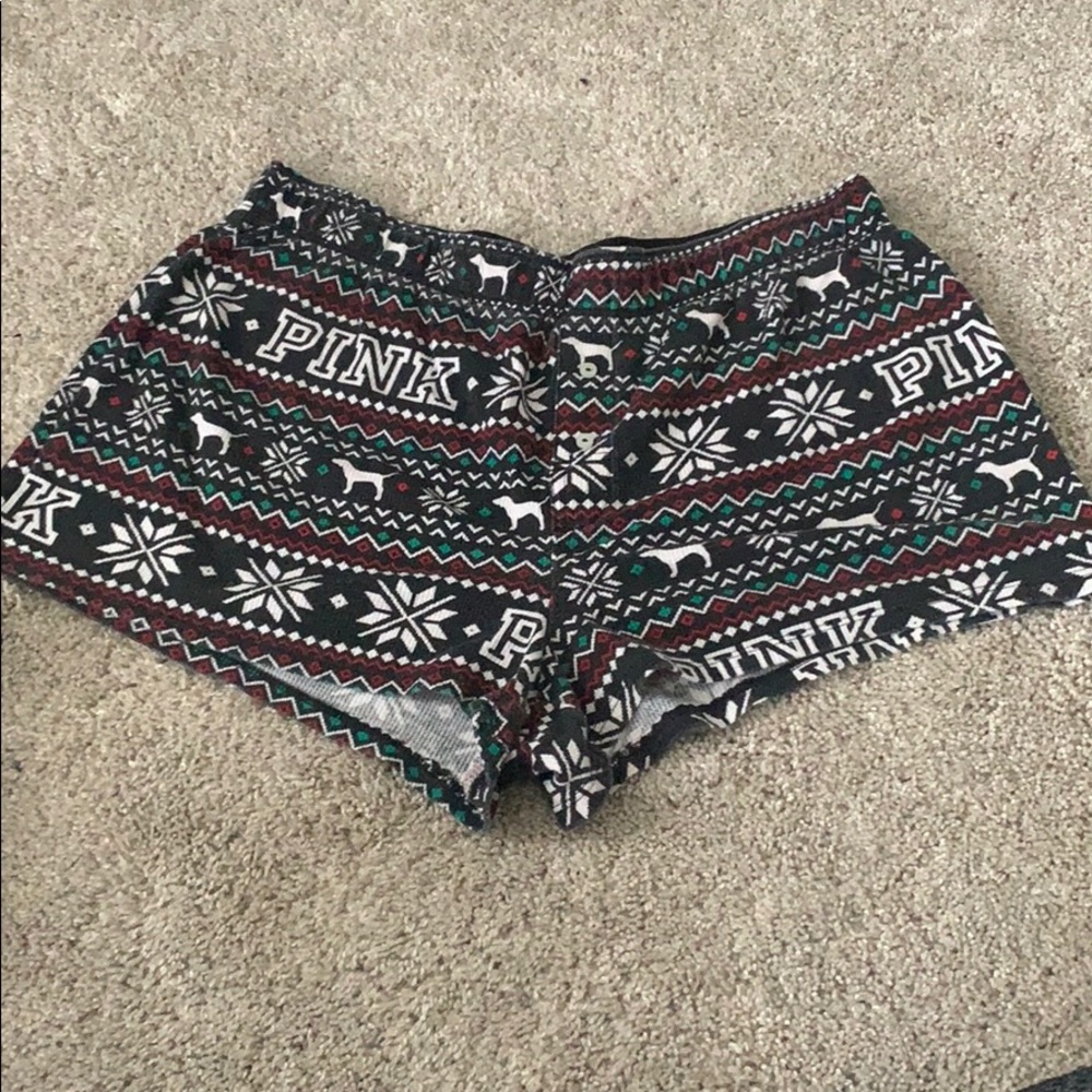 PINK christmas shorts
